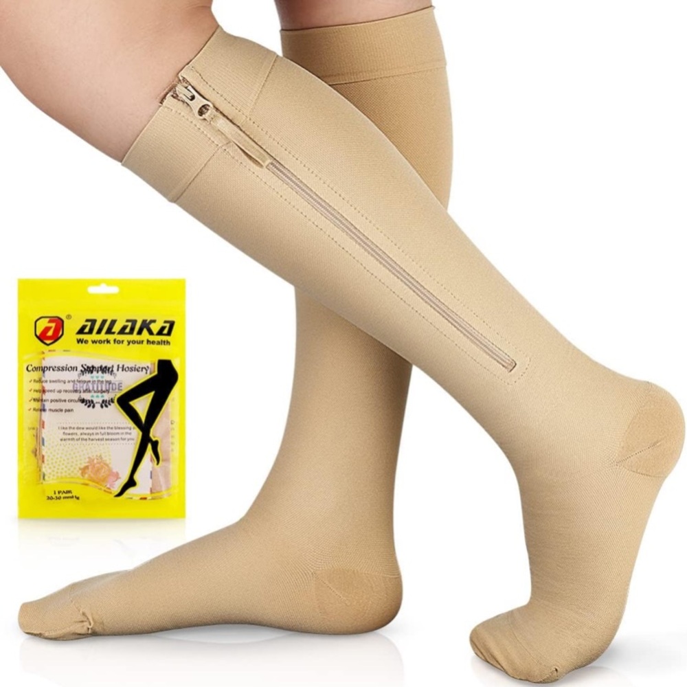 Ailaka zipper compression socks sz M